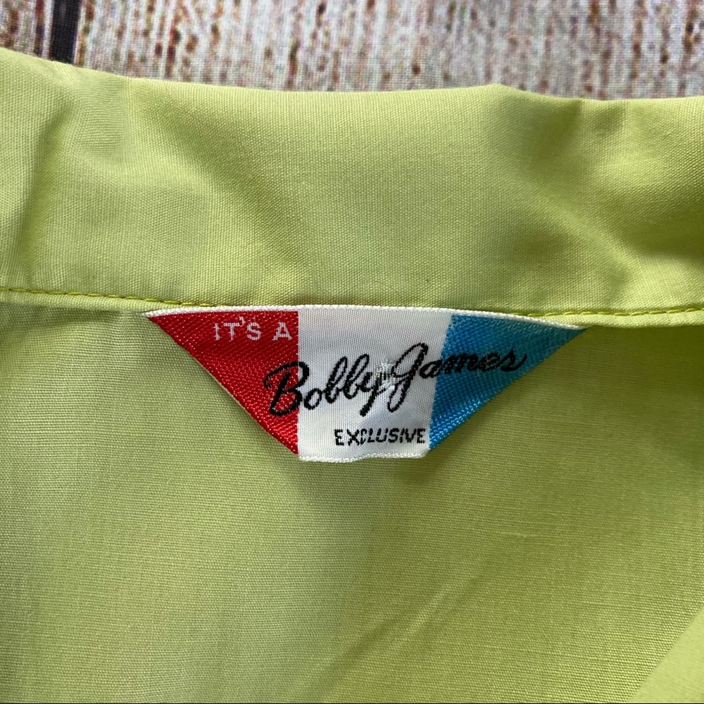 1960s Button up Blouse Short Sleeve Top - Picture 3 of 9